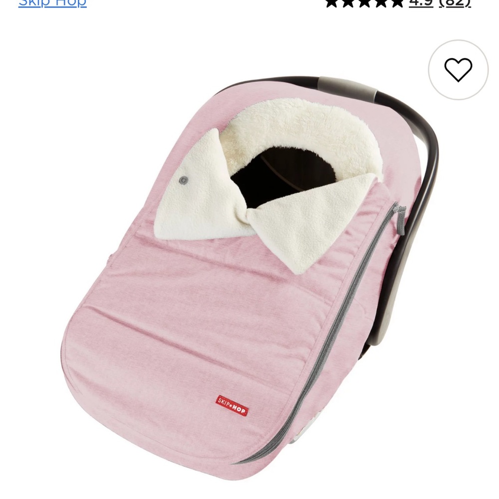 Skip Hop Blush Infant Car Seat Cover